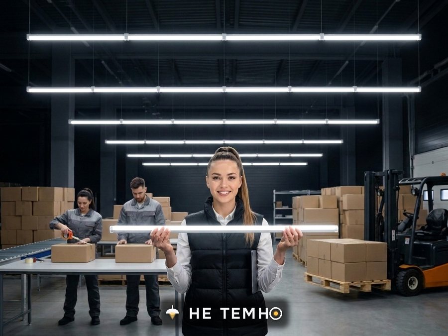 Шесть линий света в большом зале